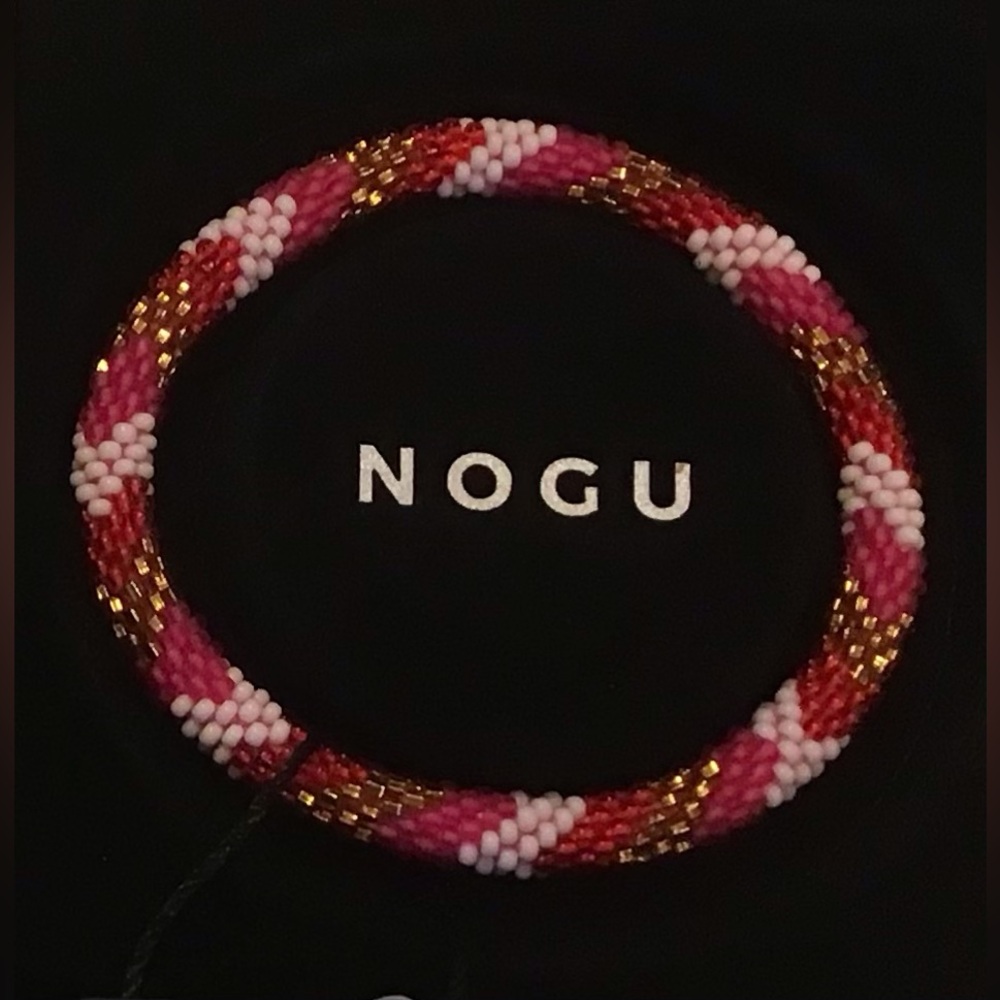 💛🩷❤️ NOGU Gold, Pink, Red Himalayan Bracelet ❤️🩷💛